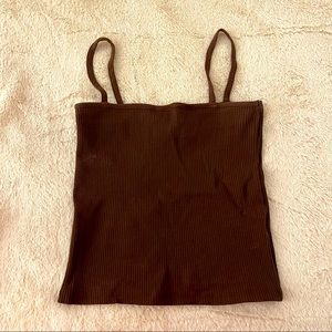Cotton on brown tank top in S